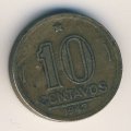 Бразилия 10 сентаво 1942 год