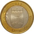 Финляндия 5 евро 2013 год - Исторические регионы Финляндии. Строения - Карелия