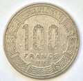 Конго 100 франков 1975 год