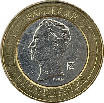 Венесуэла 1 боливар 2007 год - Симон Боливар