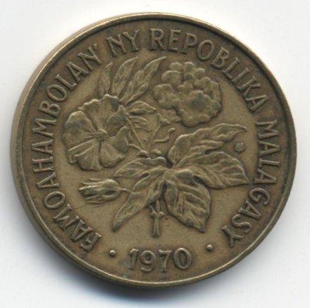 Мадагаскар 20 франков 1970 год