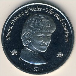 Виргинские острова 1 доллар 2002 год