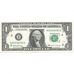 США 1 доллар 2017 год - B - UNC