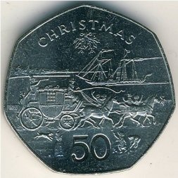 Остров Мэн 50 пенсов 1980 год