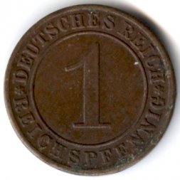 Германия 1 пфенниг 1934 год - А
