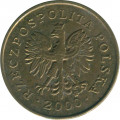 Польша 2 гроша 2000 год