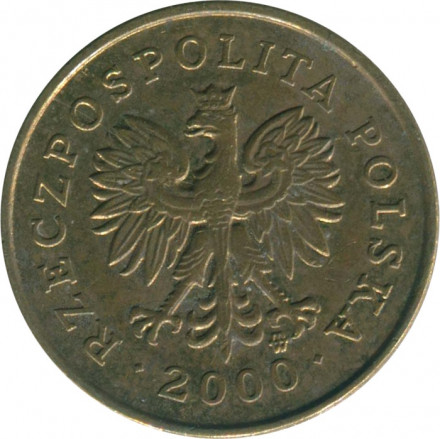 Польша 2 гроша 2000 год