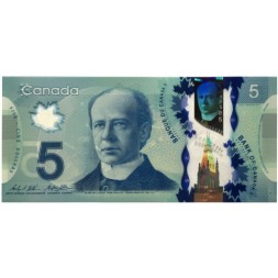 Канада 5 долларов 2013 год - Портрет сэра Уилфрида Лорье. Астронавт UNC