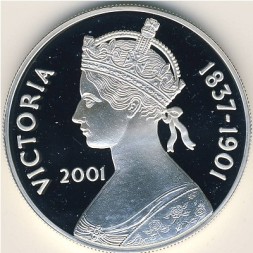 Монета Остров Вознесения 50 пенсов 2001 год