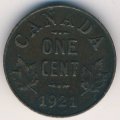 Канада 1 цент 1921 год