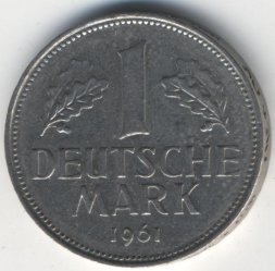 ФРГ 1 марка 1961 год (D)