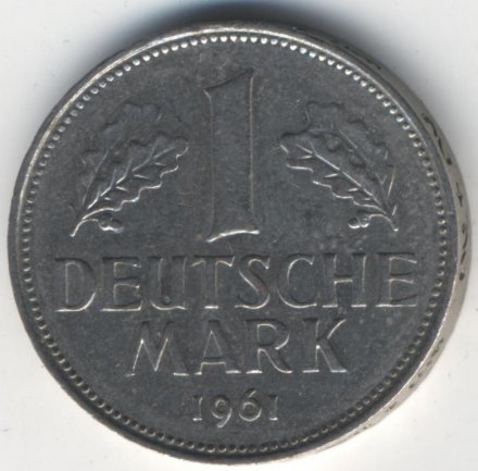 ФРГ 1 марка 1961 год (D)