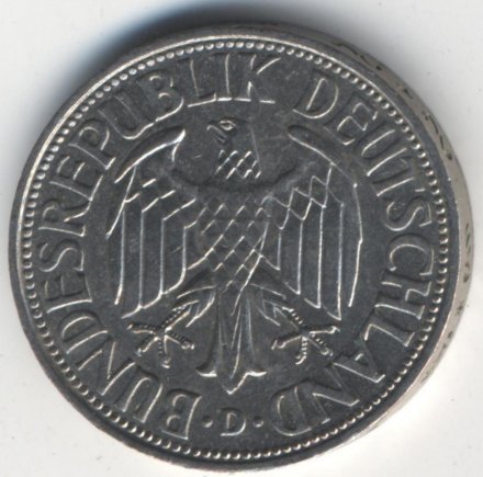 ФРГ 1 марка 1961 год (D)
