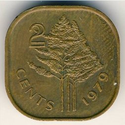Свазиленд 2 цента 1979 год