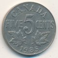 Канада 5 центов 1935 год