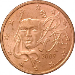 Франция 5 евроцентов 2009 год - Марианна