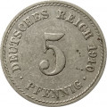 Германия 5 пфеннигов 1910 год (A)