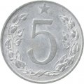 Чехословакия 5 геллеров 1954 год