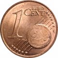 Германия 1 евроцент 2017 год (F)