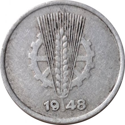 ГДР 1 пфенниг 1948 год
