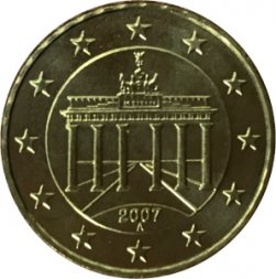 Германия 10 евроцентов 2007 год (A)