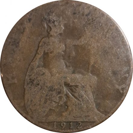Великобритания 1/2 пенни 1912 год