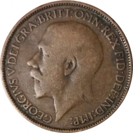 Великобритания 1/2 пенни 1912 год