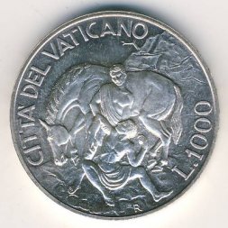 Ватикан 1000 лир 1994 год