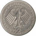 ФРГ 2 марки 1980 год - Конрад Аденауэр (D)