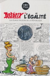 Франция 10 евро 2015 год - Астерикс и Обеликс - EGALITE, посуда