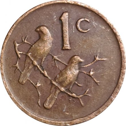 ЮАР 1 цент 1980 год