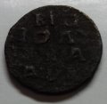 Полушка 1720 год НД Пётр I (1699 - 1725)