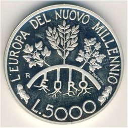 Сан-Марино 5000 лир 1998 год - Европа в новом тысячелетии