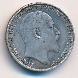 Великобритания 6 пенсов 1902 год