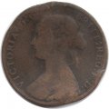 Великобритания 1/2 пенни 1862 год