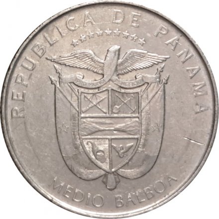 Панама 1/2 бальбоа 2011 год - Панама-Вьехо - Валюта 1580 года