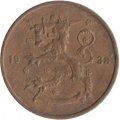 Финляндия 5 пенни 1938 год