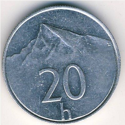 Словакия 20 гелеров 1997 год