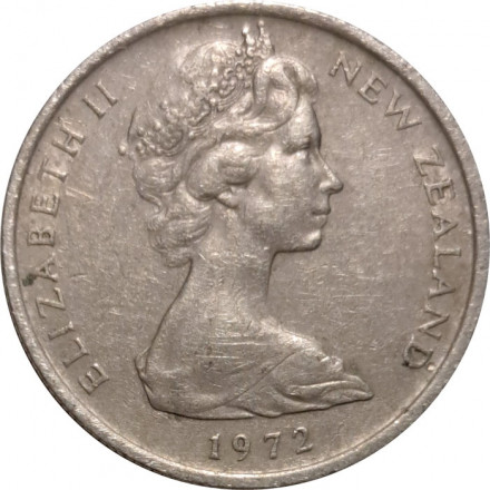 Новая Зеландия 5 центов 1972 год - Гаттерия