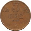 Норвегия 5 эре 1930 год - Король Хокон VII