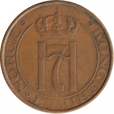 Норвегия 5 эре 1930 год - Король Хокон VII