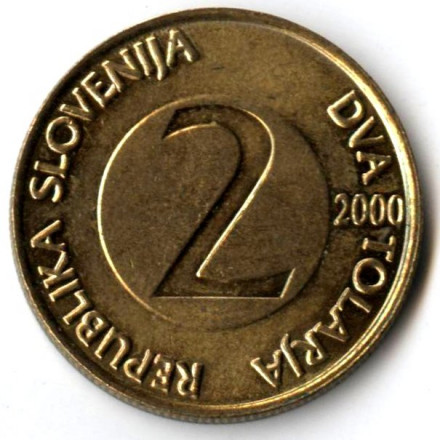 Словения 2 толара 2000 год - Ласточка