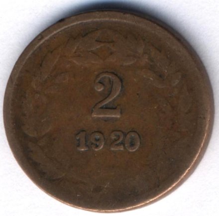 Гондурас 2 сентаво 1920 год