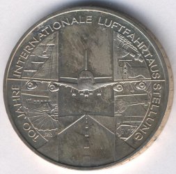 Германия 10 евро 2009 год - Международная экспозиция воздухоплавания