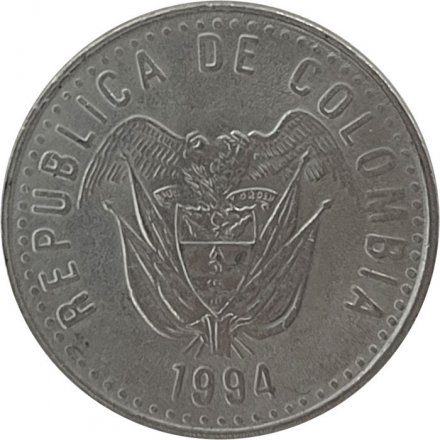 Колумбия 50 песо 1994 год