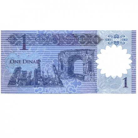 Ливия 1 динар 2019 год - Арка Марка Аврелия в Триполи - UNC
