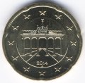 Германия 20 евроцентов 2014 год (A)