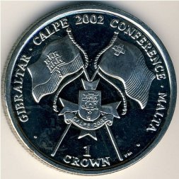 Гибралтар 1 крона 2002 год