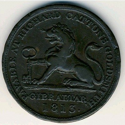 Гибралтар 2 кварта 1813 год
