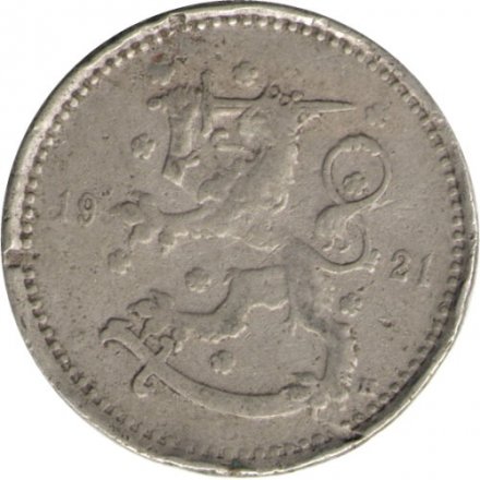 Финляндия 1 марка 1921 год